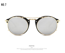 Retro Double Flip Steampunk Sunglasses