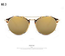 Retro Double Flip Steampunk Sunglasses