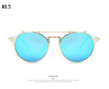 Retro Double Flip Steampunk Sunglasses