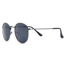 Gold Metal Round Lens Sunglasses