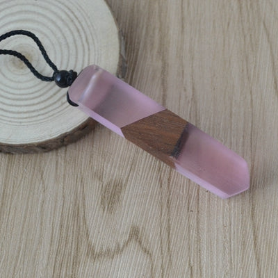 Enchanted Wood Resin Necklace